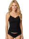 Sleeveless Cotton Black Women's Undershirt