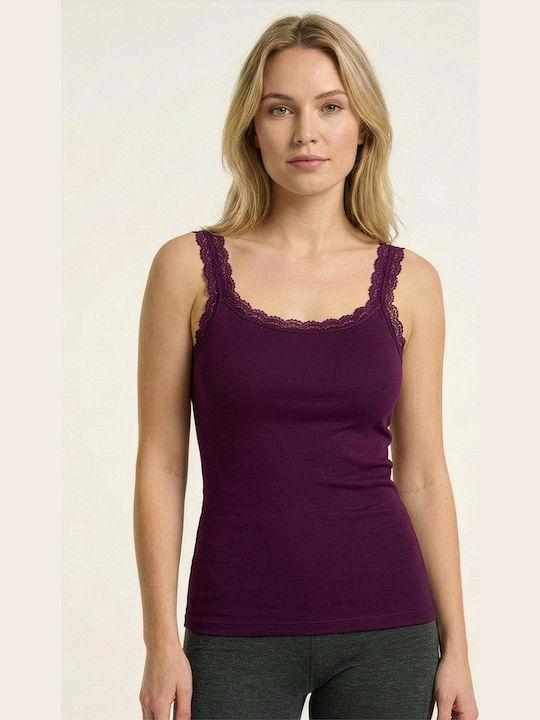 Sleeveless Purple Women's Tank Top