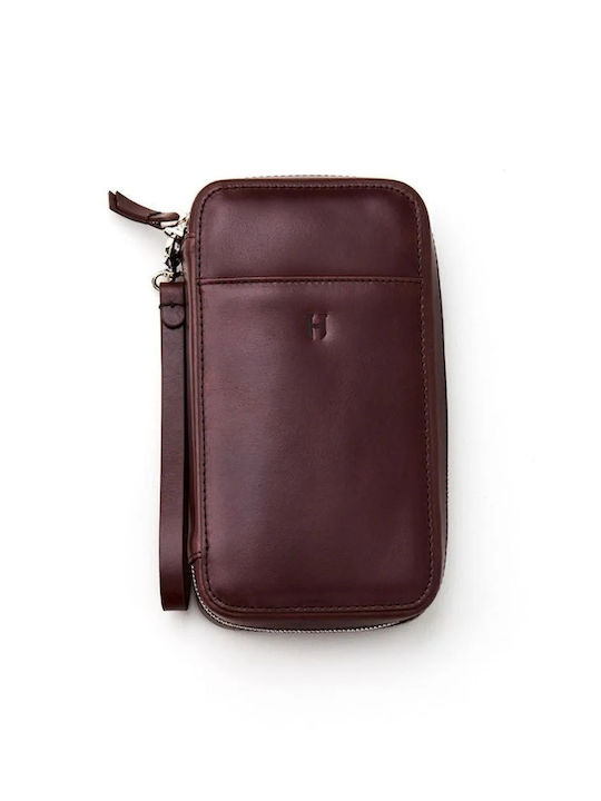 Leather Men's Handbag Brown