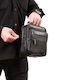 Leather Men's Handbag Black