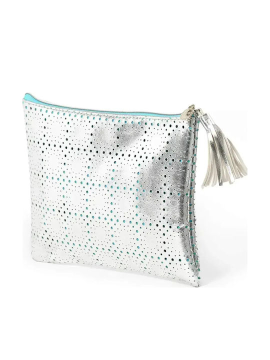 Sanddollar Γυναικείο Clutch Ασημί