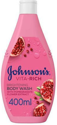 Johnson's Bubble Bath Gel with Glycerin & Pomegranate Scent 400ml