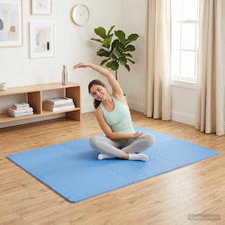 vidaXL Δάπεδα Παζλ Γυμναστηρίου 60x60x1cm 50τμχ Μπλε vidaXL Δάπεδα Παζλ Γυμναστηρίου 60x60x1cm 50τμχ Μπλε