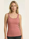 Pink Women's Tank Top with Spaghetti Strap