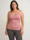 Sleeveless Pink Women's Undershirt