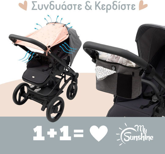 Dooky Sonnenschirm Kinderwagen Grau