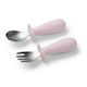 Babyono Baby Spoon Set with Silicone Light Blue...