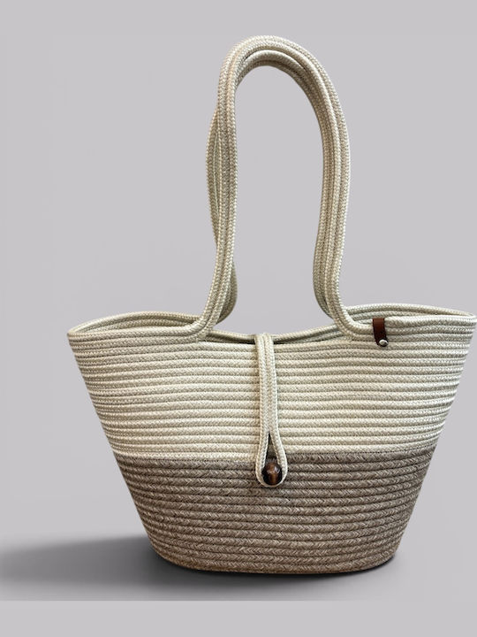 Mehrfarbige Korbweide Strandtasche