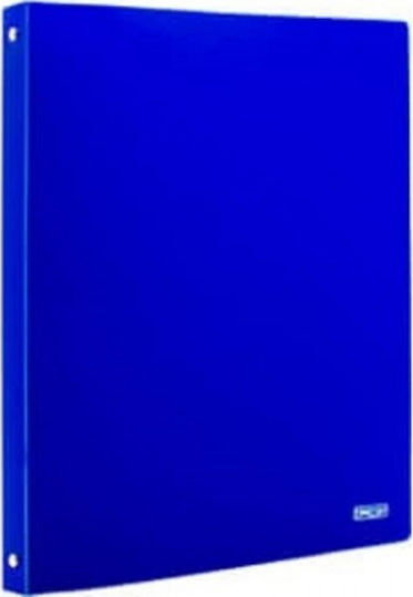 Klemmbrett A4 4 Ringe 2cm Kunststoff Matt Blau Metron 096156