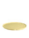 Emile Henry Madeleine Servierplatte Keramik Beigefarbene mit Durchmesser 31cm