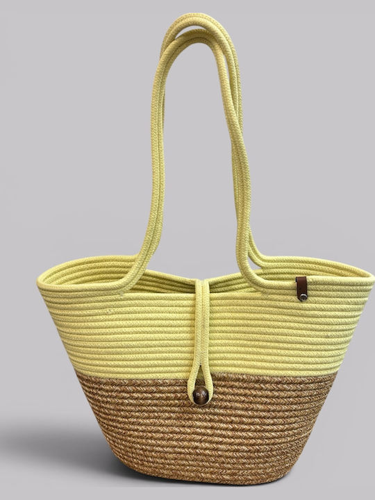 Mehrfarbige Korbweide Strandtasche
