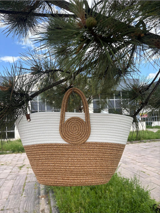 Geantă De Plajă Din Wicker Multicoloră