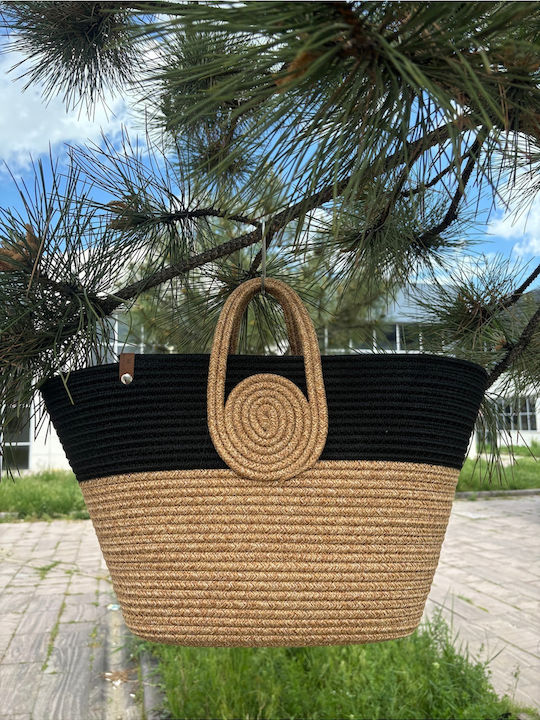 Geantă De Plajă Wicker Multicoloră