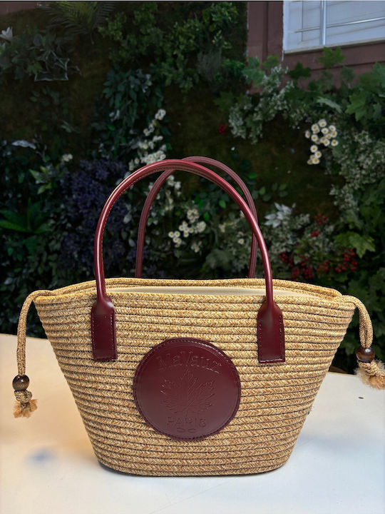 Wicker Beach Bag Multicolour