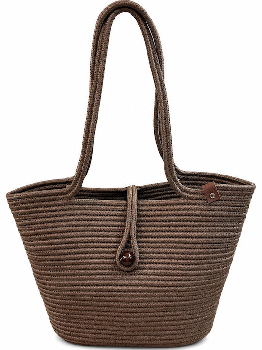Wicker Beach Bag Multicolour