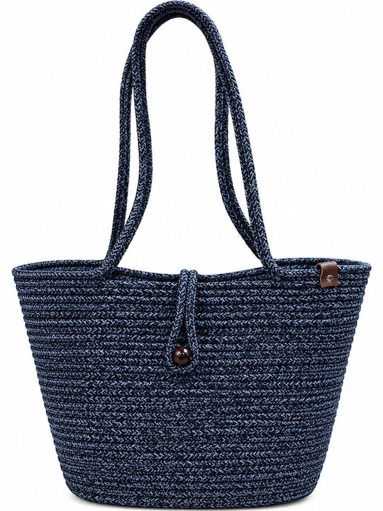 Geantă De Plajă Din Wicker Multicoloră