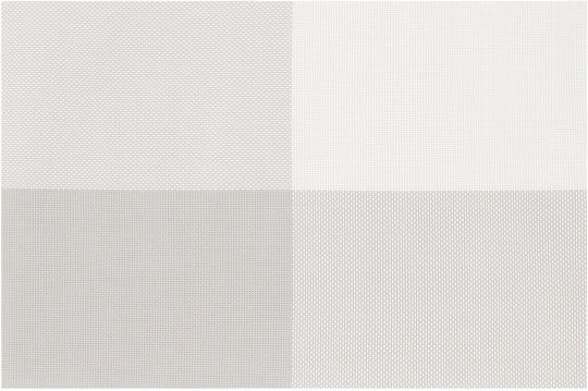 Tischsets Weiß 45x30cm 4 Stück