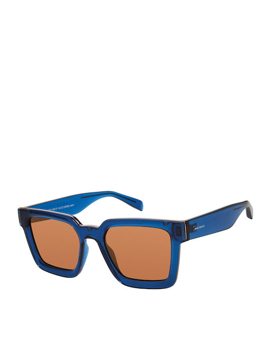 Prive Revaux Vicecityspjp Ochelari De Soare Unisex Cu Culoare Full Face Albastră Și Culoare Maro