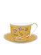 Easylife Magie D'orient Yellow Porcelain Tea Cup Yellow 400ml