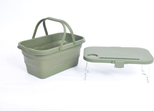 Platinet Picknickkorb 47x29x23,5 cm 16l Klappdeckel Tisch 2 1