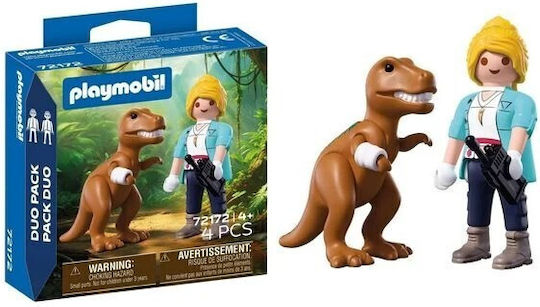 Playmobil Duo Pack Explorer and T-Rex for 4 Years Old