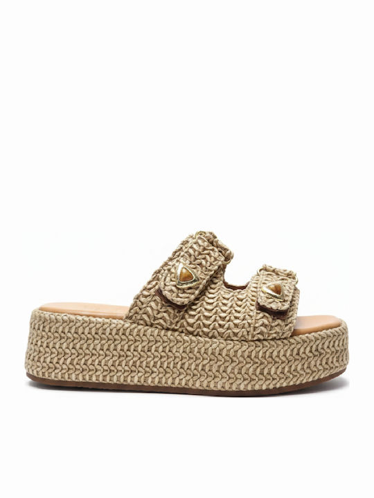 Women's Platforms In Espadrille Style Beige