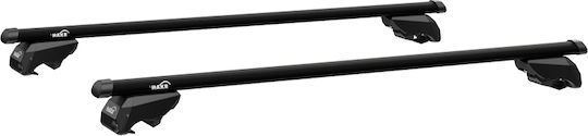 HAKR Aluminum Car Roof Bars for Dacia Duster Set with Roof Rack Legs Black