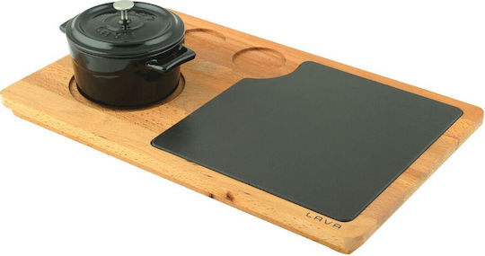 Lava Wooden Serving Platter 25cm