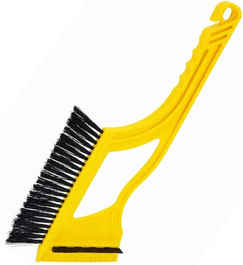 Prosperplast Car Ice Scraper with Brush in Yellow Colour