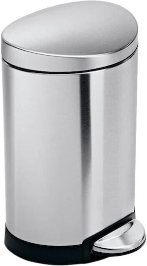 Simplehuman Κάδος Απορριμμάτων από Ανοξείδωτο Ατσάλι με Πεντάλ 6lt