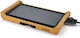 Daewoo Tabletop Electric Smooth Plate Grill 2200W with Adjustable Thermostat 43x23cm