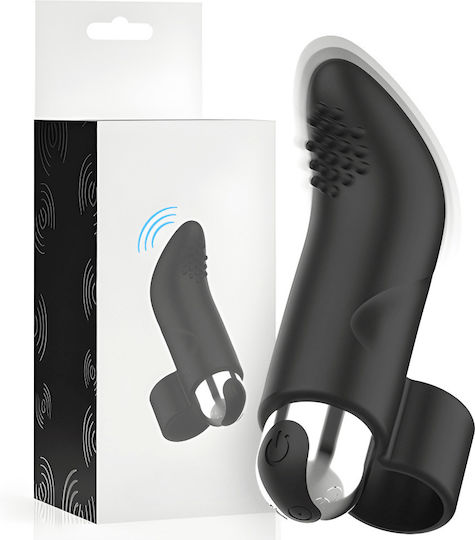 Vibrator Deget 7 Moduri De Vibrație 3 Viteze Stimulare Clitoris Sân Silicon Medical Rezistent La Apă Fără BPA Portabil Ușor De Curățat Încărcare USB Negru