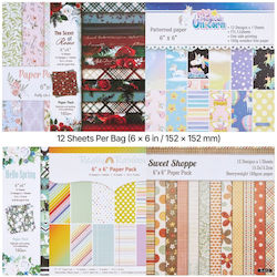 Vevor Carton Floral Față-Verso 72 Foi