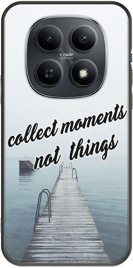 Handyhülle Collect Moments Not Things Xiaomi Poco M8 5G Schwarzes TPU Schwarze Silikon