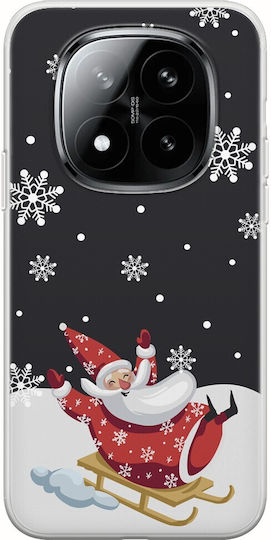 Frogs Handyhülle Happy Santa Xiaomi Poco M8 Pro 5G Flexible TPU Transparente Silikon