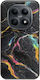 Frogs Handyhülle Gebrochener Marmor Mehrfarbig Xiaomi Poco M8 5G Schwarze Tpu Schwarz Silikon