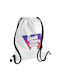 Koupakoupa Gta Vi KP_34610 Gym Bag Bb White Gym Backpack White