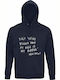 Hoodie Organic Unisex " Asap Rocky Bigger Ego Quote " French Navy
