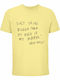 T-shirt Unisex " Asap Rocky Bigger Ego Quote " Light Yellow