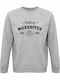 Sweatshirt Organic Unisex " Feeding Mosquitos Since Birth Funny Summer " Grey Melange