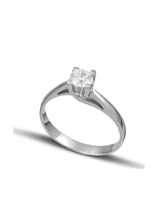Themelidis Jewels Einzelner Steine Ring aus Wei...