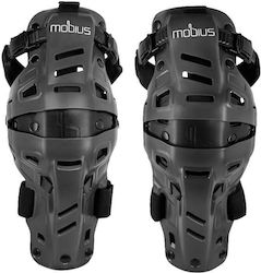 Mobius X8H Storm Protective Motocross Knee Pads Gray BK