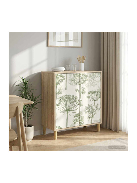 Gotha Wooden Sideboard Sonoma 69x33x75cm