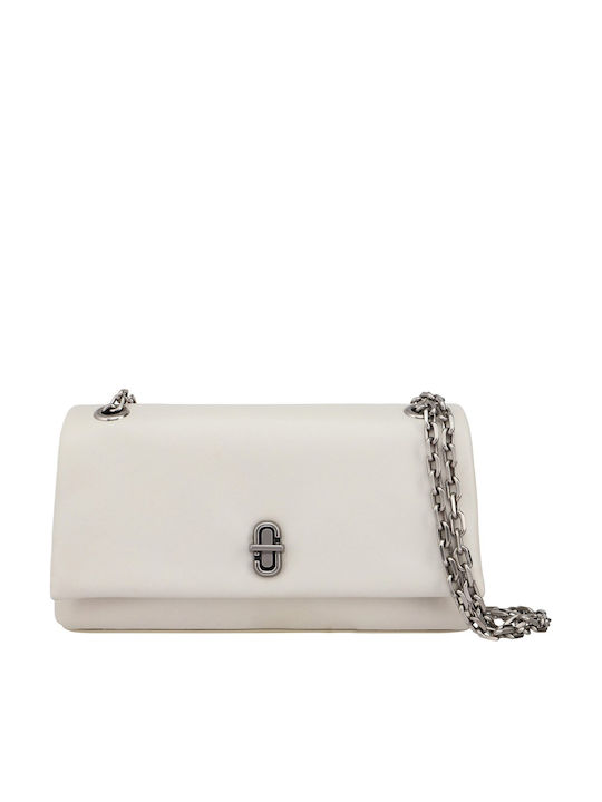 Leather Women's Handbag Ecru