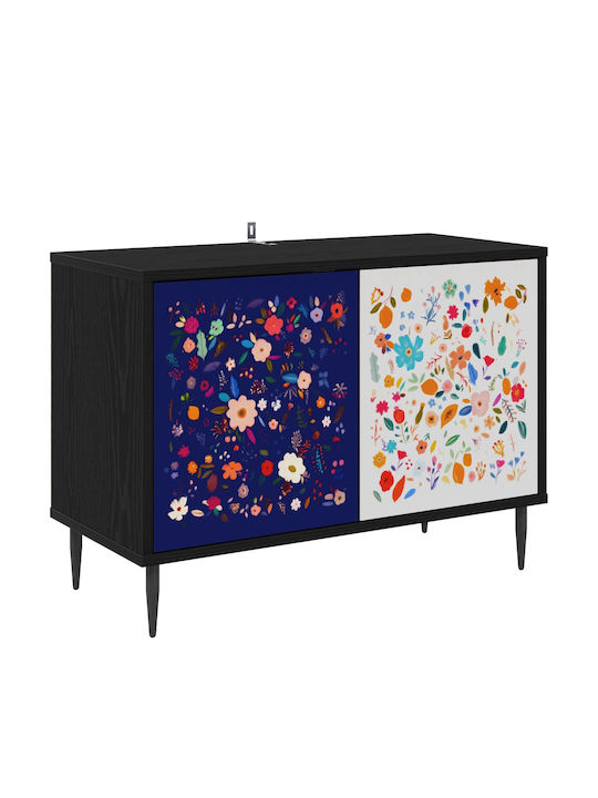 TV-Ständer Mainz Schwarze Eiche M69xP33xH50.5cm