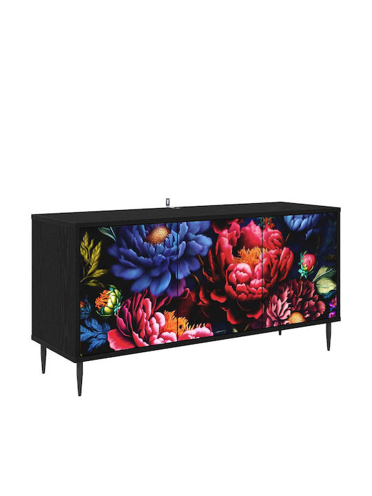Kiel TV Stand Black Oak 102x33x51cm