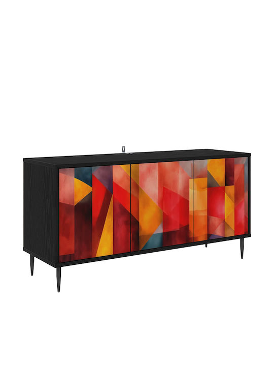 TV-Ständer Heesch Schwarz Drossel M102xP33xH51cm