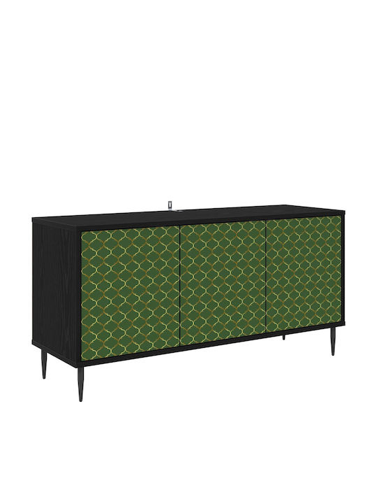 TV-Ständer Geleen Schwarze Eiche M102xP33xH51cm