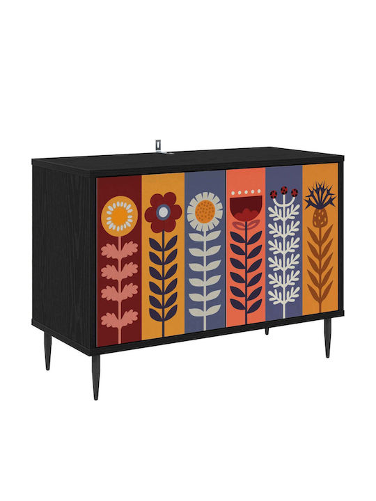 TV-Ständer Essen Schwarz Dürre M69xP33xH50.5cm