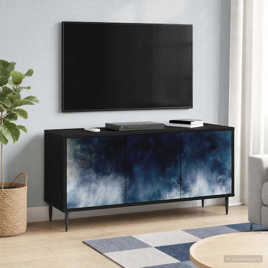 TV-Ständer Raalte Schwarz Drossel M102xP33xH51cm